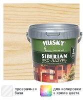 Эко-лазурь Husky Siberian полуматовая цвет бесцветный 0.9 л