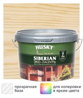 Эко-лазурь Husky Siberian полуматовая цвет бесцветный 2.5 л
