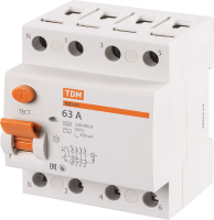 УЗО Tdm Electric ВД1-63 4P 63 A 300 мА 4.5 кА AC SQ0203-0043
