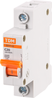 Автоматический выключатель TDM Electric ВА47-63 1P C20 А 4.5 кА SQ0218-0004