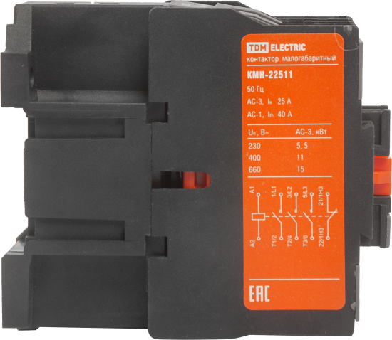 Контактор TDM Electric КМН-22511 25 А 230 В/АС3 1НЗ