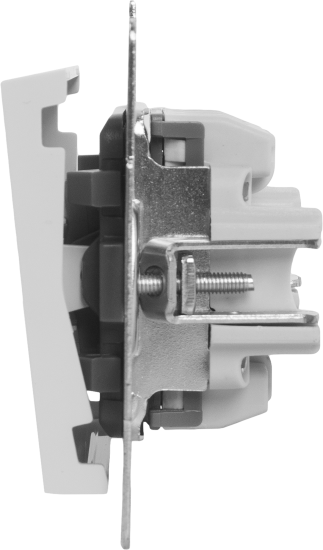 Выключатель проходной Lezard Vesna цвет белый