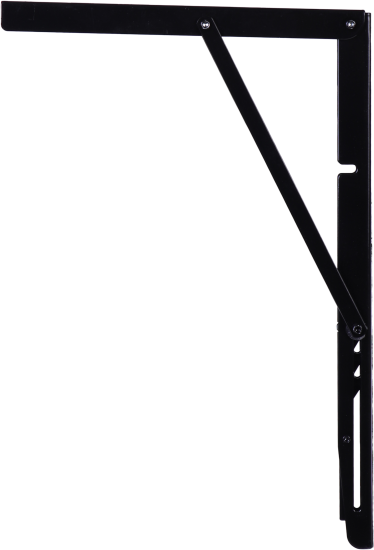Кронштейн складной Larvij 40x27 см сталь цвет черный