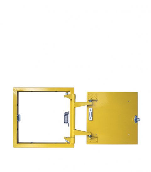 Люк ревизионный под плитку Практика стальной 300х300 мм скрытый