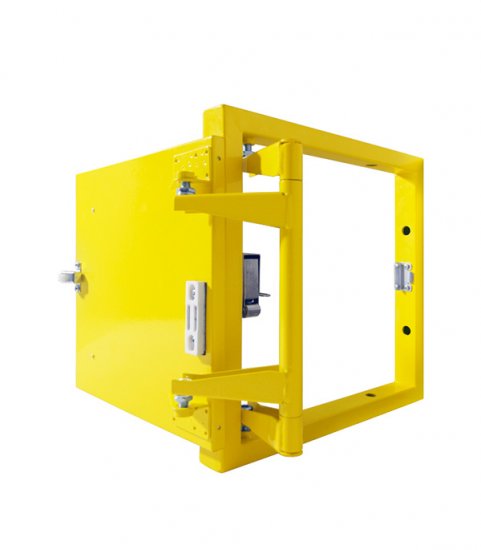 Люк ревизионный под плитку Практика стальной 300х300 мм скрытый