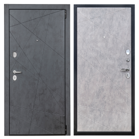 Дверь входная металлическая Порта Р-3 88x205 см правая цвет графит арт/грей арт