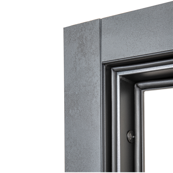 Дверь входная металлическая Порта Р-3 88x205 см правая цвет графит арт/грей арт