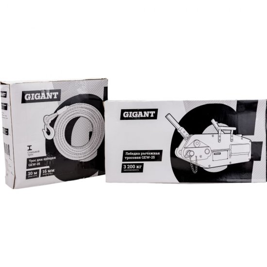 Рычажная лебедка тросовая Gigant МТМ 3200