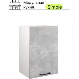 Навесной шкаф Атмосфера 40см Simple В400 Ателье светлое/ Белый
