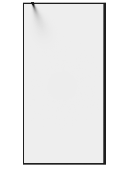 Душевая перегородка Март Walk In 100 см черный матовый