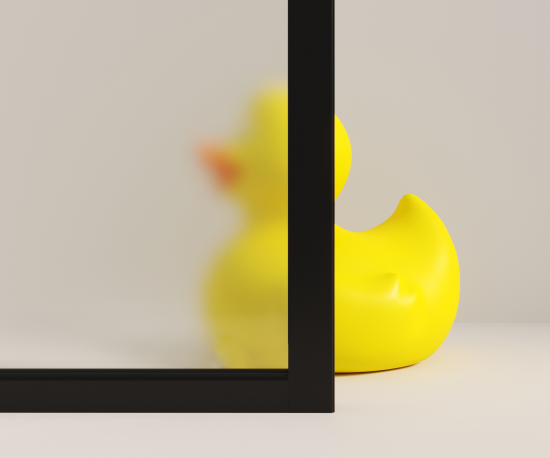 Душевая перегородка Март Walk In 100 см черный матовый