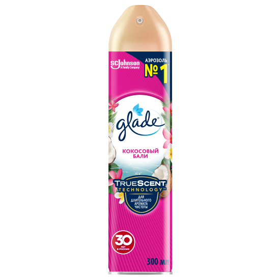 Освежитель воздуха аэрозольный Glade Кокосовый Бали 300 мл