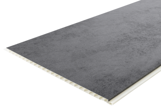 Стеновая панель ПВХ Fineber Лофт темный 2700x250x8 мм 0.675 м²