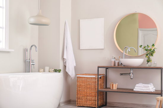 Краска для стен и потолков в кухне и ванной Luxens моющаяся матовая база А цвет белый 250 мл