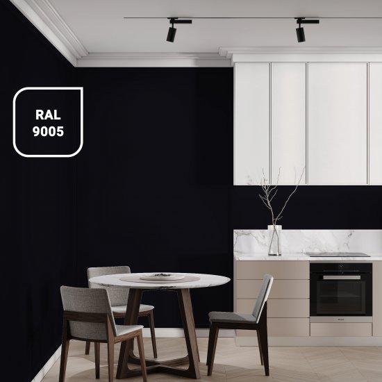 Краска для стен в кухне и ванной Luxens моющаяся матовая база С прозрачная 250 мл