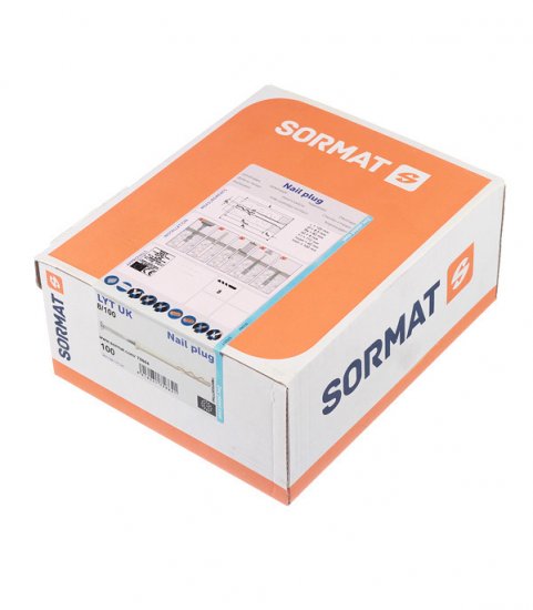 Дюбель-гвоздь Sormat 8x100 мм потайная манжета нейлон (100 шт.)