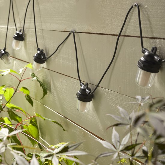 Гирлянда светодиодная уличная Inspire «Breezy» IP44 цвет черный