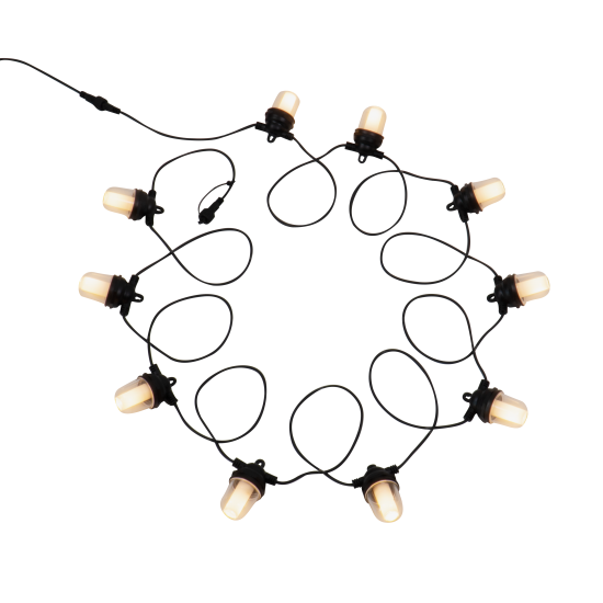 Гирлянда светодиодная уличная Inspire «Breezy» IP44 цвет черный