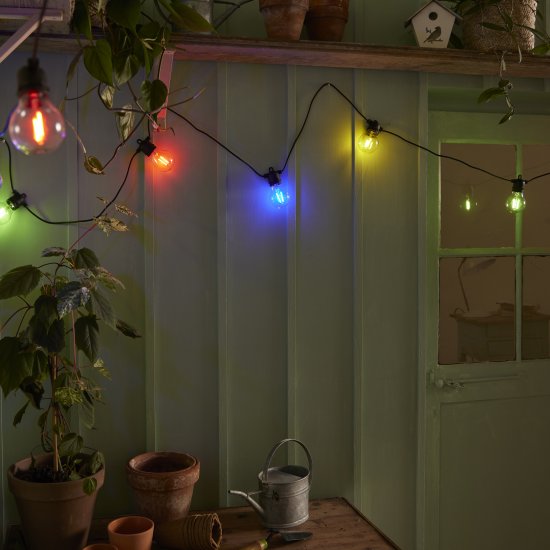 Гирлянда светодиодная уличная Inspire Minta IP44 цвет черный