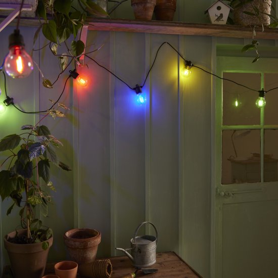 Гирлянда светодиодная уличная Inspire Minta IP44 цвет черный