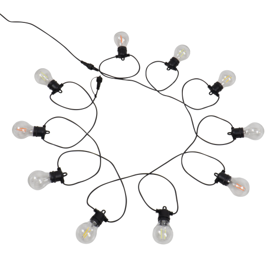 Гирлянда светодиодная уличная Inspire Minta IP44 цвет черный