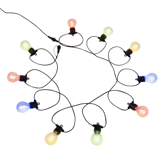 Гирлянда светодиодная уличная Inspire Minta IP44 цвет черный