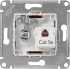 Розетка компьютерная встраиваемая Systeme Electric Glossa RJ45 цвет дуб