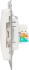 Розетка компьютерная встраиваемая Systeme Electric Glossa RJ45 цвет молочный