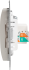 Розетка компьютерная встраиваемая Systeme Electric Glossa RJ45 цвет платина