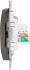 Розетка компьютерная встраиваемая Systeme Electric Glossa RJ45 цвет графитовый