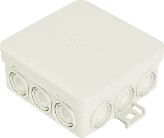 Коробка распределительная Экопласт 85x85x38 мм цвет серый IP55