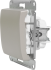 Выключатель встраиваемый Systeme Electric Glossa СХ1 1 клавиша цвет платиновый