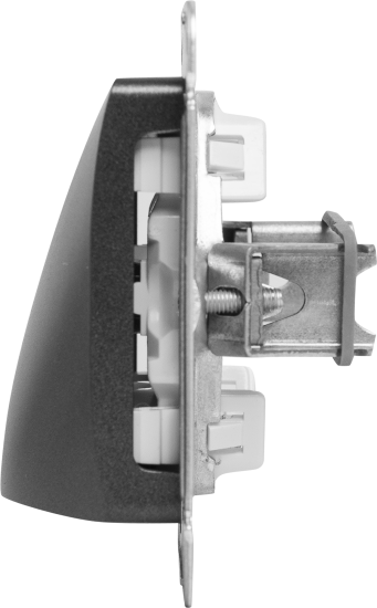 Вывод кабеля Systeme Electric Glossa GSL001399 70.8 мм цвет графит