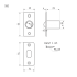 Фиксатор шариковый ЗШ2 53x25x18 мм цвет хром