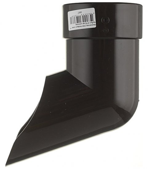 Колено стока Docke Lux пластиковый d100 мм шоколад RAL 8019