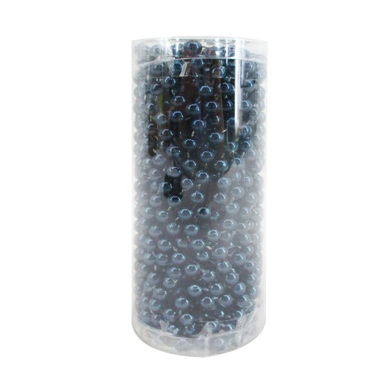 Бусы пластиковые D8мм 10м синий