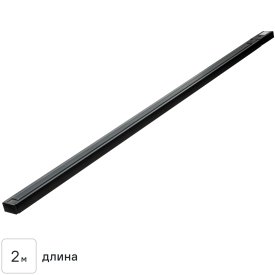 Трековый шинопровод накладной однофазный Ritter Artline 2м с коннектором и заглушкой металл/пластик цвет чёрный