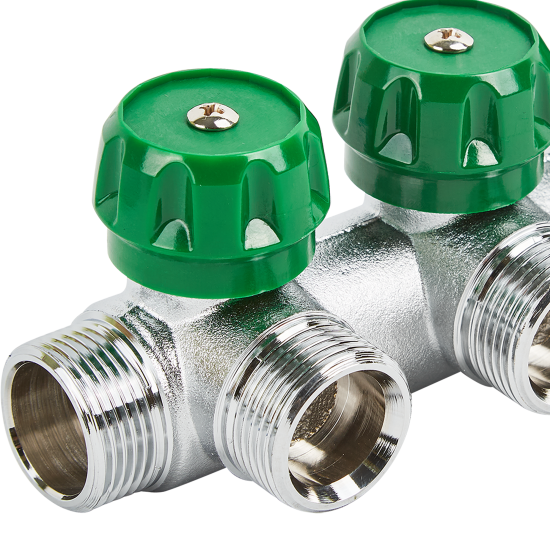 Коллектор регулирующий Stout на 3 отвода 3/4