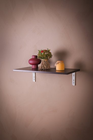 Кронштейн Larvij Modern1 15x25 см сталь нагрузка до 40 кг цвет белый