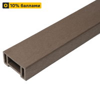 Профиль перил ДПК СМ Decking цвет мербау 45x90x3000 мм