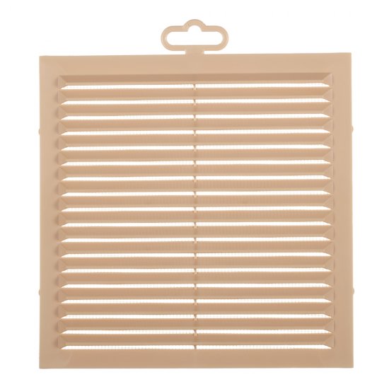 Решетка вентиляционная пластиковая приточно-вытяжная Era С 194х194 мм с сеткой бежевая