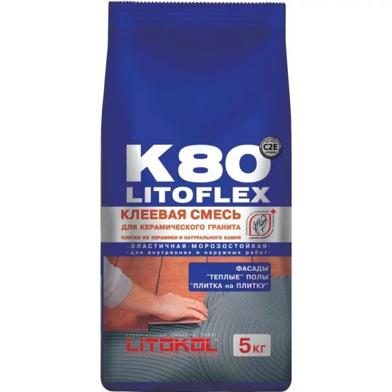 Клеевая смесь LITOKOL LitoFlex K80