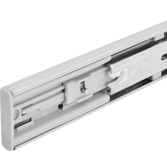 Комплект шариковых направляющих полного выдвижения EDS Chrome Y8114 с доводчиком 45/350 мм сталь, цвет серебро