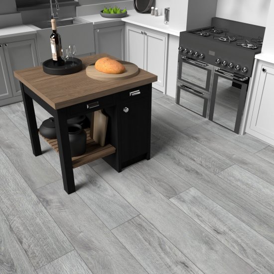 SPC плитка «Дуб Бейкер» 33 класс 4 фаски толщина 3.5 мм 2.56 м²