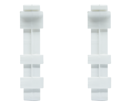 Соединитель для плинтуса, высота 100 мм, 2 шт.