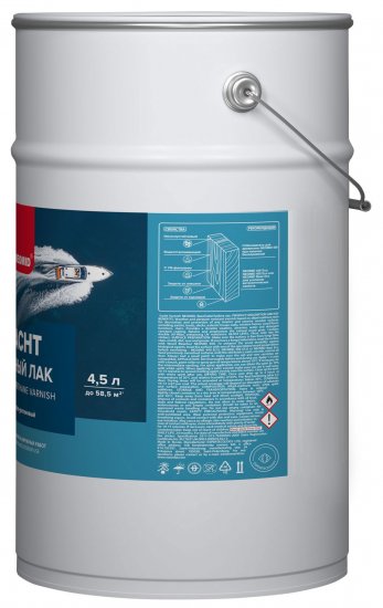 Лак яхтный Neomid алкидно-уретановый полуматовый 4.5 л