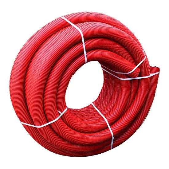 Труба двустенная гофрированная ПНД/ПВД d110/94,2 мм SN4 с протяжкой бухта 50 м