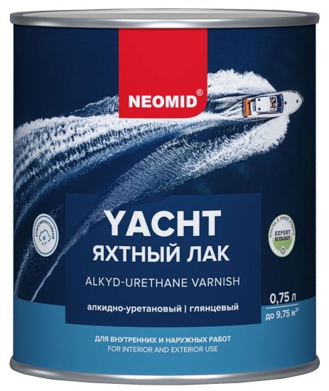 Лак яхтный Neomid алкидно-уретановый глянцевый 0.75 л