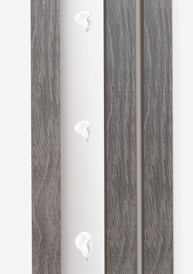 Рейка 2700x16x35 мм МДФ цвет дуб серый