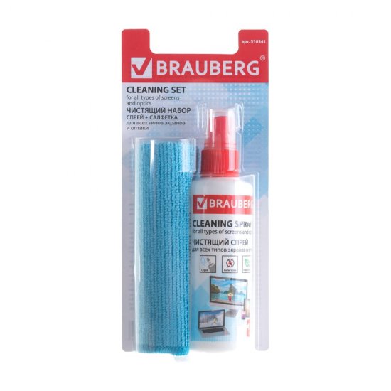 Чистящие салфетки для экранов мониторов BRAUBERG 510341